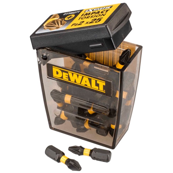 Бита IMPACT TORSION EXTREME PZ2 DeWALT 25 мм, 25 шт