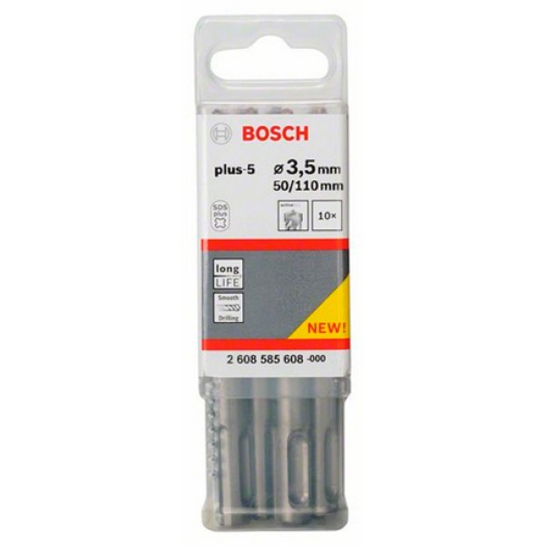 Ударний бур Bosch SDS-Plus-5, 3,5х50х110 мм, 10 шт