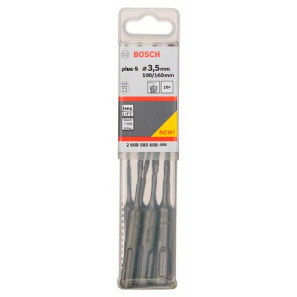 Ударний бур Bosch SDS-Plus-5, 3,5х100х160 мм, 10 шт