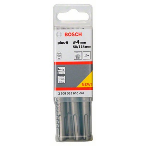 Ударний бур Bosch SDS-Plus-5, 4х50х115 мм, 10 шт