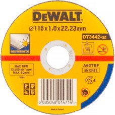 Круг відрізний INOX DeWALT 115x1x22,23 мм