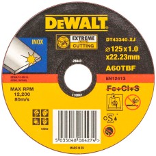 Круг відрізний INOX DeWALT 125x1x22,23 мм