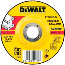 Зачисний круг по металу DeWALT 125х6х22,2 мм