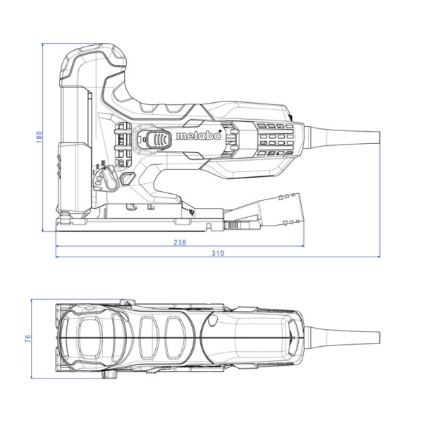 Лобзик Metabo STE 100 Quick с кейсом