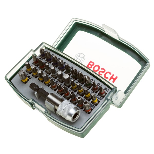 Набір біт Bosch, 32 шт + магнітний тримач