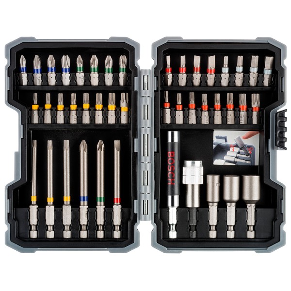 Набор бит Bosch Colored PromoLine, 43 шт