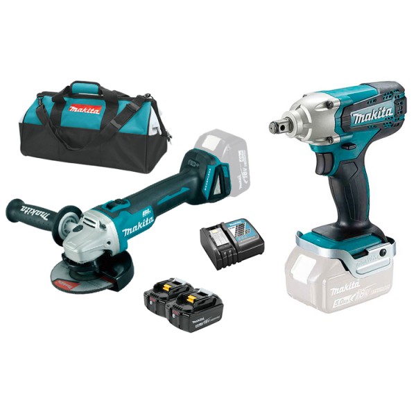 Набор инструмента Makita DGA504 + DTW190 LXT-Promo-2
