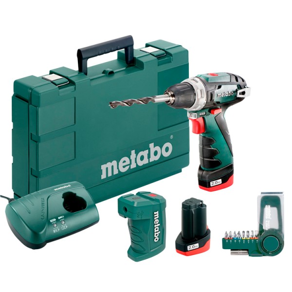Аккумуляторная дрель-шуруповерт Metabo PowerMaxx BS Basic Set + PA + BitBox