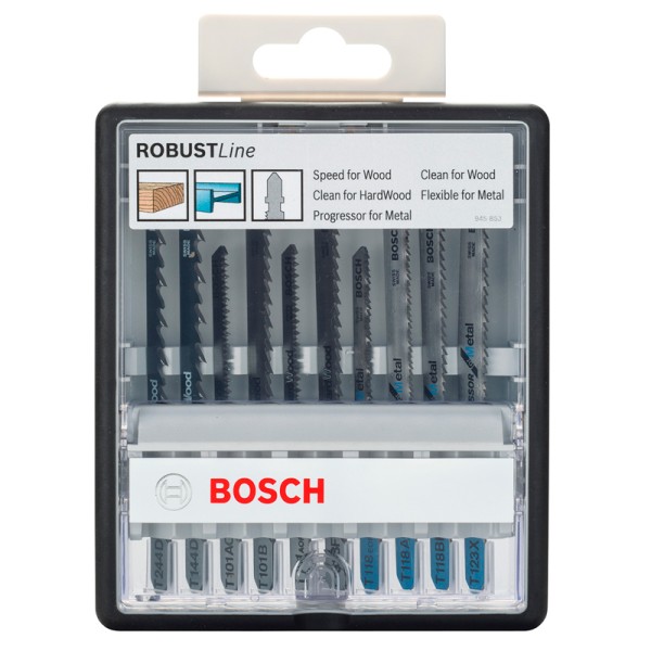 Набір пилок Bosch Robust Line Wood and Metal, 10 шт