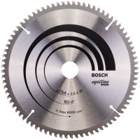 Пильний диск по дереву Bosch Optiline Wood 254 мм 80 зубів