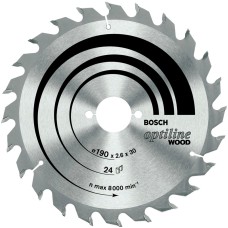 Диск по дереву Bosch Optiline Wood 190×2,6×30, 24 ATB