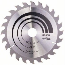Пильный диск Bosch Optiline Wood 210×2,8×30 мм, 24 ATB