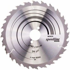 Пильный диск Bosch Speedline Wood 190×2,6×30 мм, 24 зуба