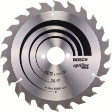 Пильний диск по дереву Bosch Optiline Wood 190 мм 24 зуба