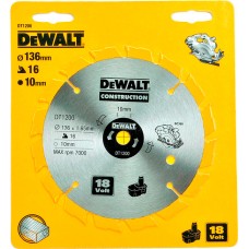 Пильный диск HM DeWALT DT1200, 136х10 мм