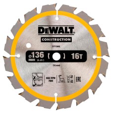 Пильний диск DeWALT DT1946, 136х10 мм