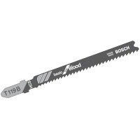 Пилка для лобзика Bosch по дереву T119B, 1,9-2,3×92 мм, 5 шт