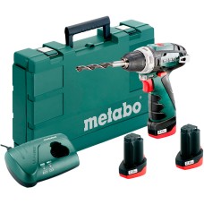 Аккумуляторный шуруповерт Metabo PowerMaxx BS Basic Set, 3 x 2.0 Ah, LC 40, кейс
