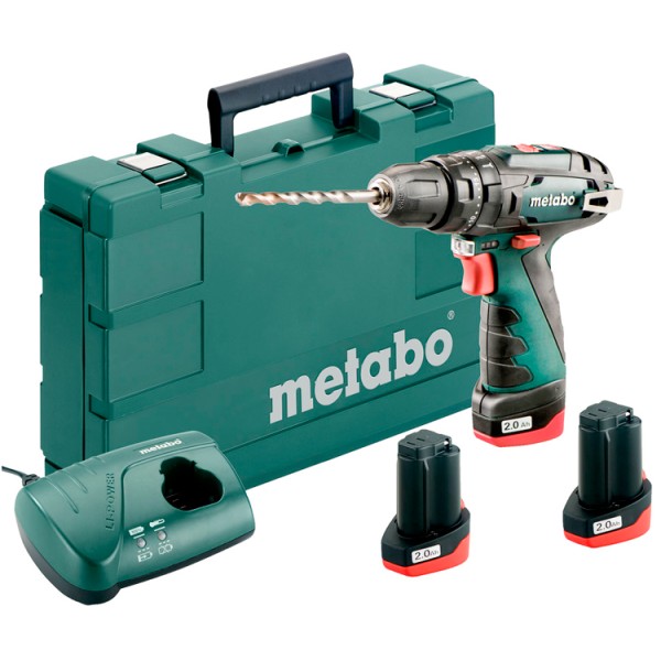 Аккумуляторный ударный шуруповерт Metabo PowerMaxx SB Basic, 3x2.0 Ah, LC 40, кейс