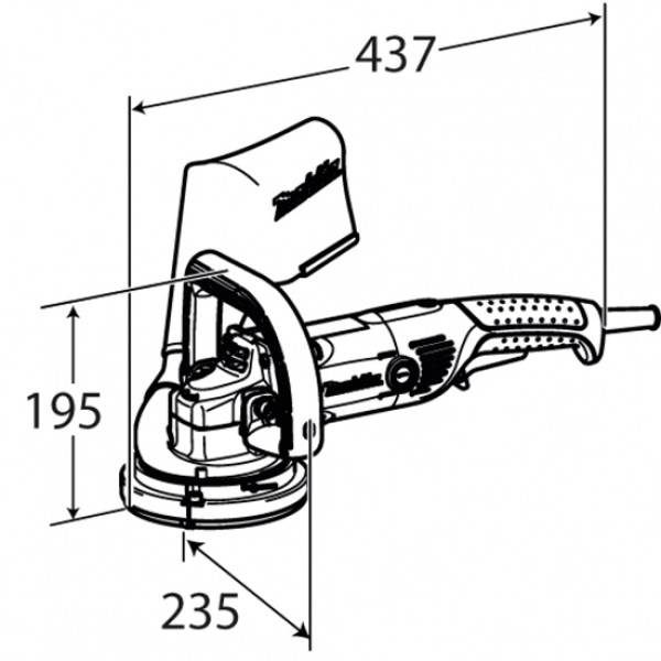 Шлифовальная машина для бетона Makita PC 5000 C