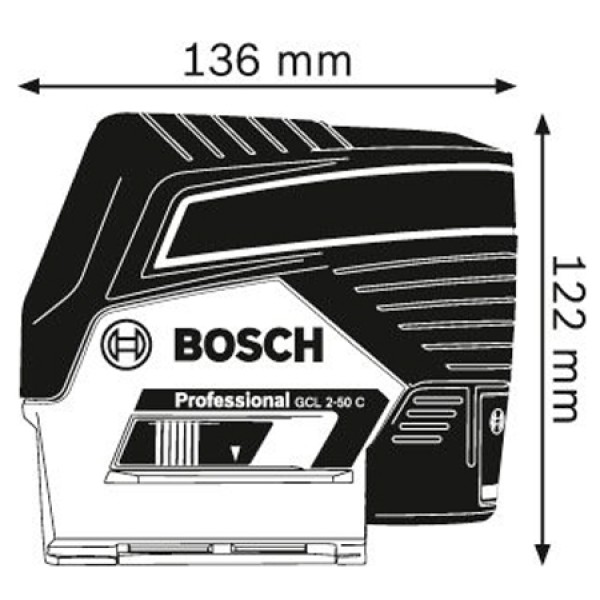 Комбінований лазер Bosch GCL 2-50 C Professional L-Boxx