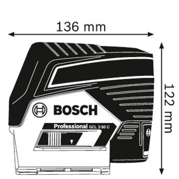 Комбінований лазер Bosch GCL 2-50 C Professional + RM3