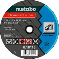 Отрезной круг Metabo Flexiamant Super TF 41, 230x2,5x22,23 мм, прямой