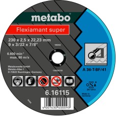 Отрезной круг Metabo Flexiamant Super TF 41, 230x2,5x22,23 мм, прямой
