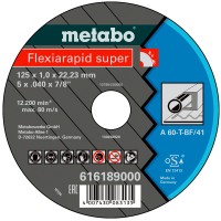 Отрезной круг Metabo Flexiamant Super TF 41, 115x1x22,23 мм, прямой