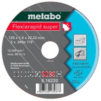 Отрезной круг Metabo Flexiarapid Super Inox TF 41, 125x1,6x22,23 мм, прямой