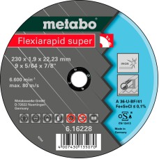 Отрезной круг Metabo Flexiarapid Super Inox TF 41, 230x1,9x22,23 мм, прямой