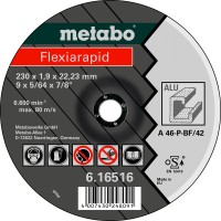 Отрезной круг Metabo Flexiarapid TF 41, алюминий, 125x1x22,23 мм, прямой