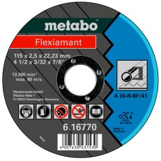 Отрезной круг Metabo Flexiamant TF 41, 115x2,5x22,23 мм, прямой