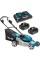 Аккумуляторная газонокосилка Makita DLM460PT2, 2 х 5.0 Ah, DC18RD