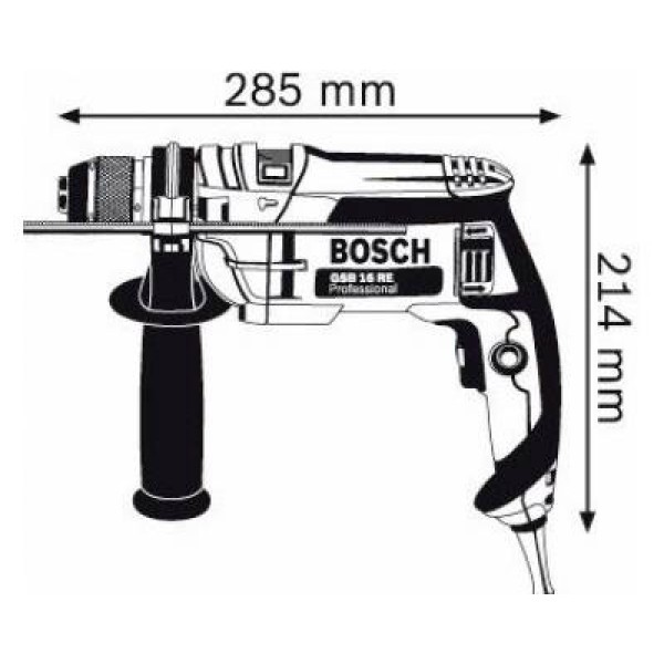 Дрель ударная Bosch GSB 16 RE (БЗП)