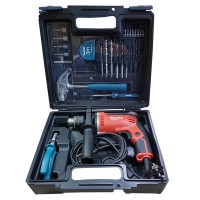 Ударная дрель Makita M8103KX2 с набором ручных инструментов в кейсе