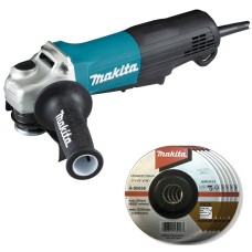 Кутова шліфмашина Makita GA5050 з 5 дисками A-80656