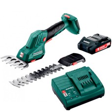 Аккумуляторный кусторез-газонные ножницы Metabo SGS 18 LTX Q, 1 акб Li-Power 18 V 2 Ah, з/у SC 30
