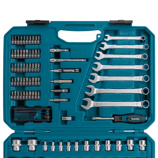 Набор инструментов Makita 1/2", 1/4", 3/8" в кейсе 120 шт
