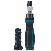 Ручна реверсивна викрутка з набором біт Makita 8 шт