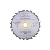 Пильный диск Metabo Power Cut Wood Professional 235х30, Z24 WZ 20°