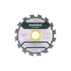 Пильный диск Metabo Power Cut Wood Classic 165х30, Z16 WZ 5°/B