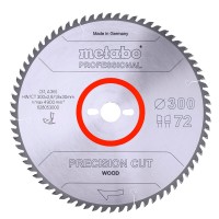 Пиляльний диск Metabo Precision cut wood - professional, 300x30, Z72 WZ 10°