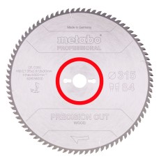 Пильный диск Metabo Precision cut wood - professional, 315x30, Z84 WZ 10°
