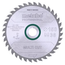 Пильный диск Metabo Multi cut - professional, 150x20, Z36 WZ 10°