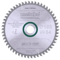 Пильный диск Metabo Multi cut - professional, 152x20, Z54 FZ/TZ 5° neg