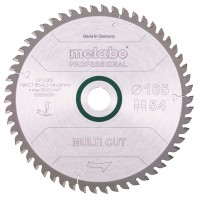 Пильный диск Metabo Multi cut - professional, 165x20 Z54 FZ/TZ 5°