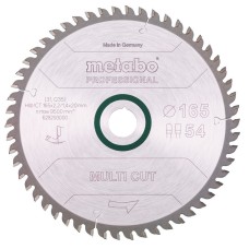 Пильный диск Metabo Multi cut - professional, 165x20 Z54 FZ/TZ 5°