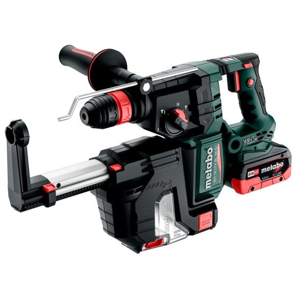 Аккумуляторный перфоратор Metabo KH 18 LTX BL 28 Q SET ISA, 2 акб 18V 5.5 Ah LiHD, з/у ASC 145 в MetaBox 185 XL