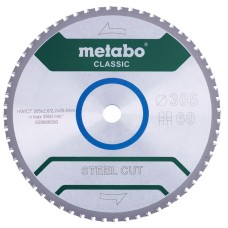 Пильный диск Metabo Steel cut — classic, 305x25,4 Z60 FZ/FA 4°
